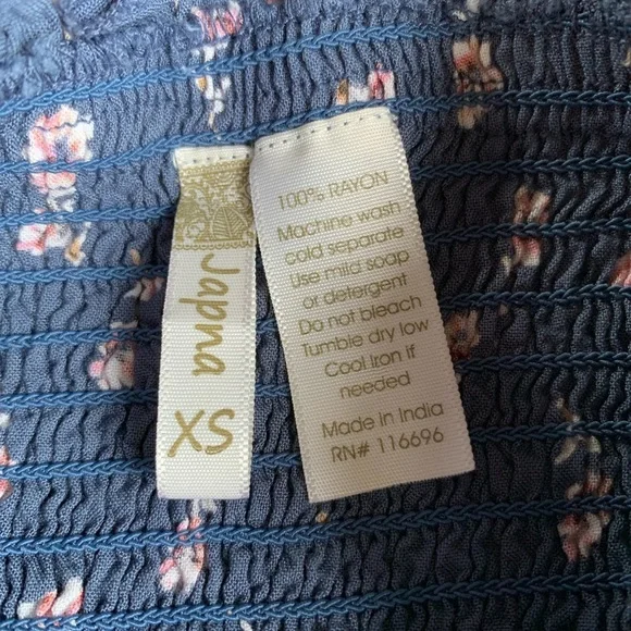 Japna‎ Bohemian Blue Floral Wide Leg Jumpsuit - Picture 9 of 14